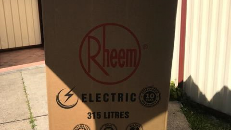 Rheem 492315 315L Electric Hot Water System Delivery