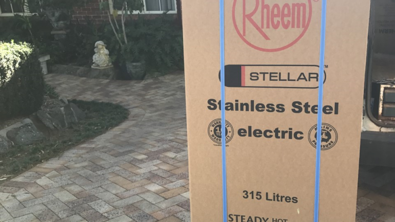 Rheem 4A1315 315L Stainless Steel Electric Hot Water System Delivery