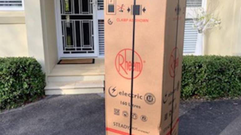 Rheem 491160 160L Electric Hot Water System Delivery