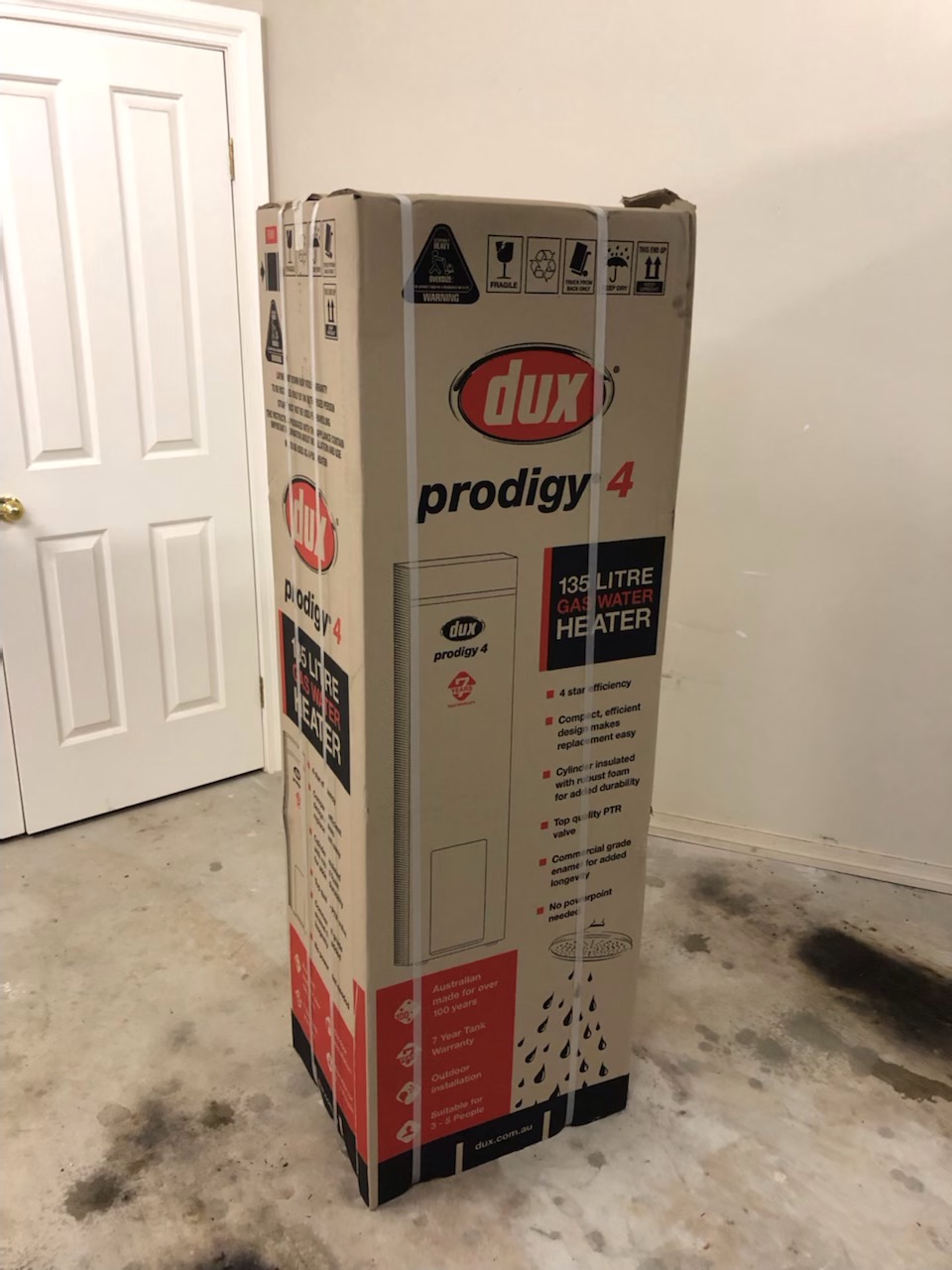 dux 135 litre hot water system review